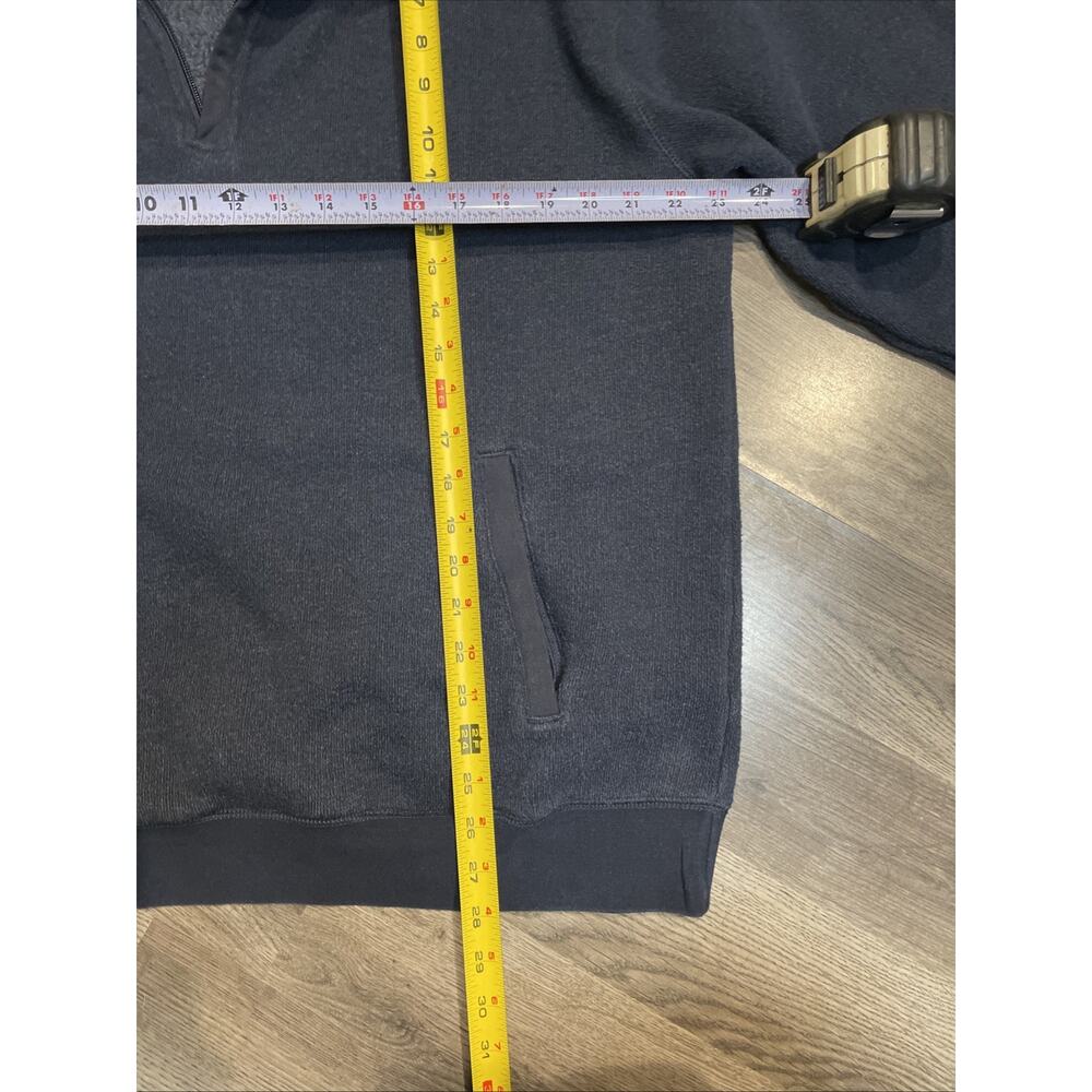 Polo Ralph Lauren Pullover Sweater Dark Navy Blue Size L Cotton 1/4 Zip - Picture 7 of 11